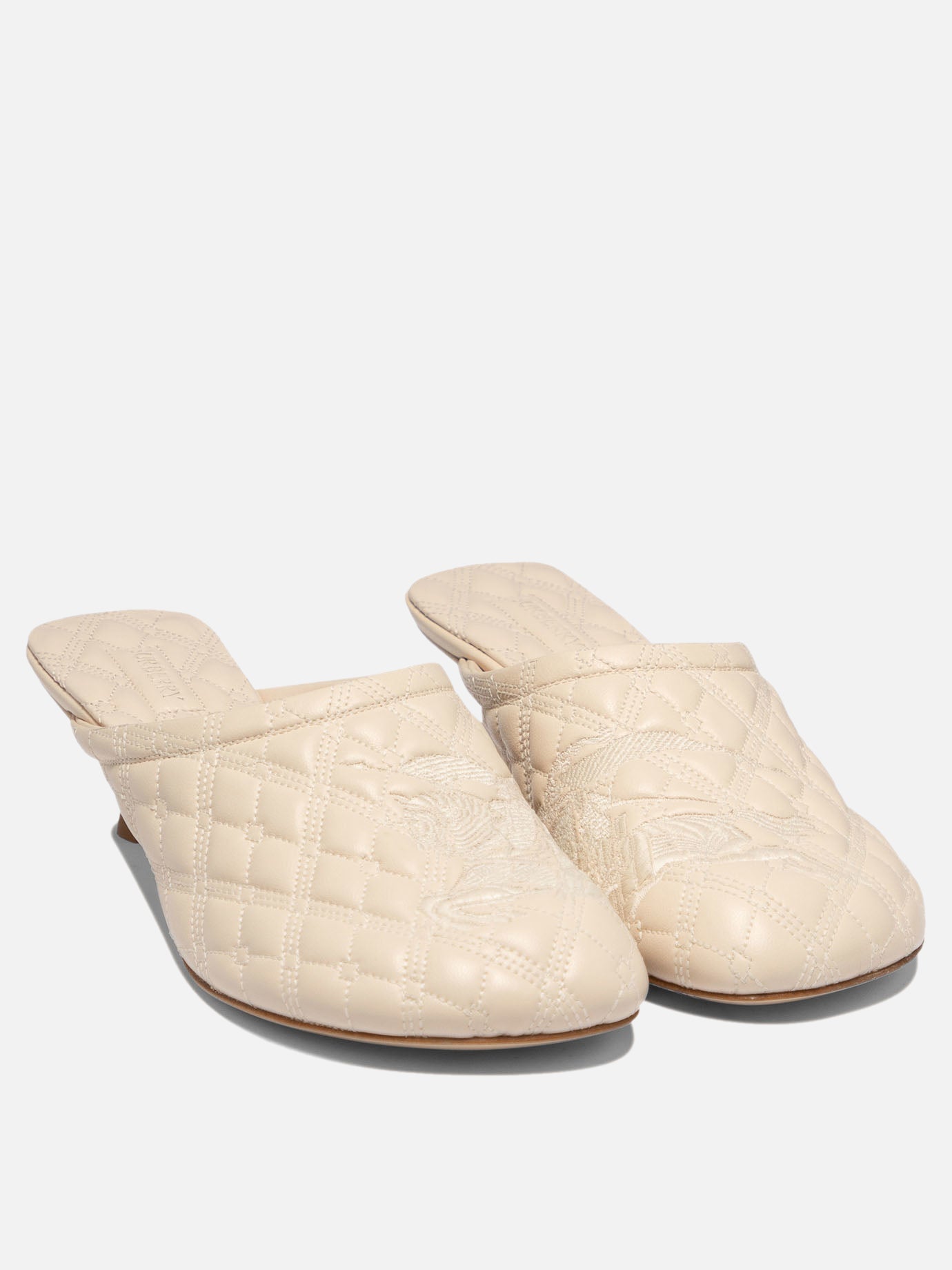 Mules 75% calf leather 25% polyester - 100% leather  Beige - Burberry Women | PDP | VIETTI Online Store | thumbnail_2