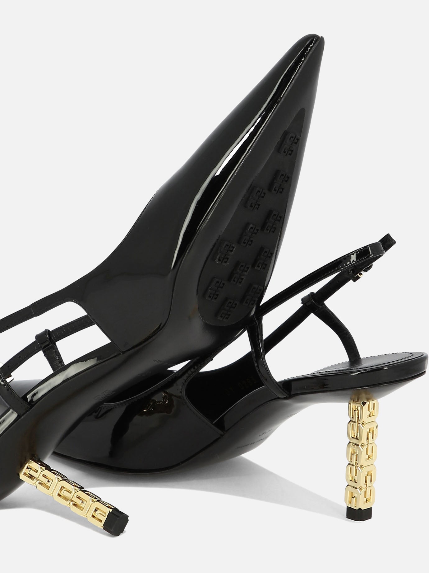 Givenchy "G Cube" 80mm slingback pumps Black