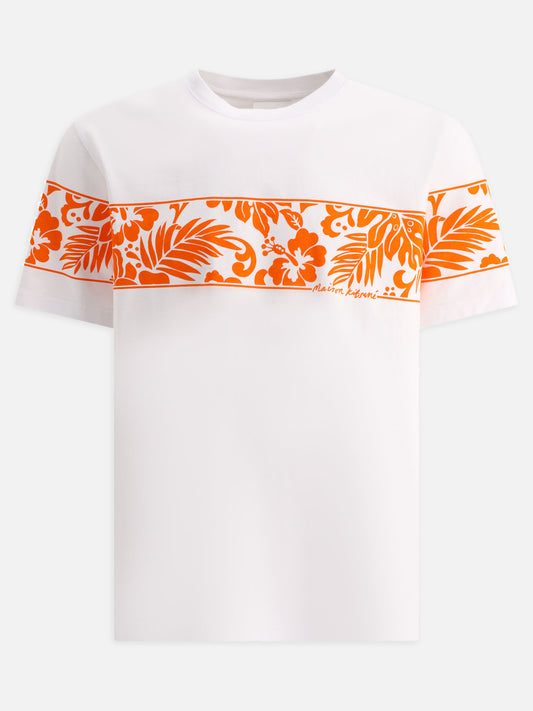 Crewneck t-shirts Floral  White - Maison Kitsuné Men | PLP | VIETTI Online Store 
