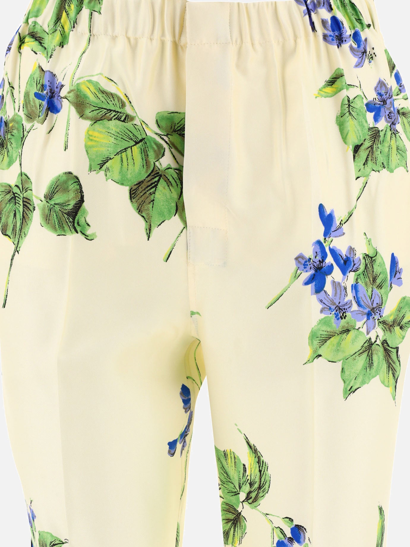 Leisure trousers Floral  White - Prada Women | PDP | VIETTI Online Store | thumbnail_3