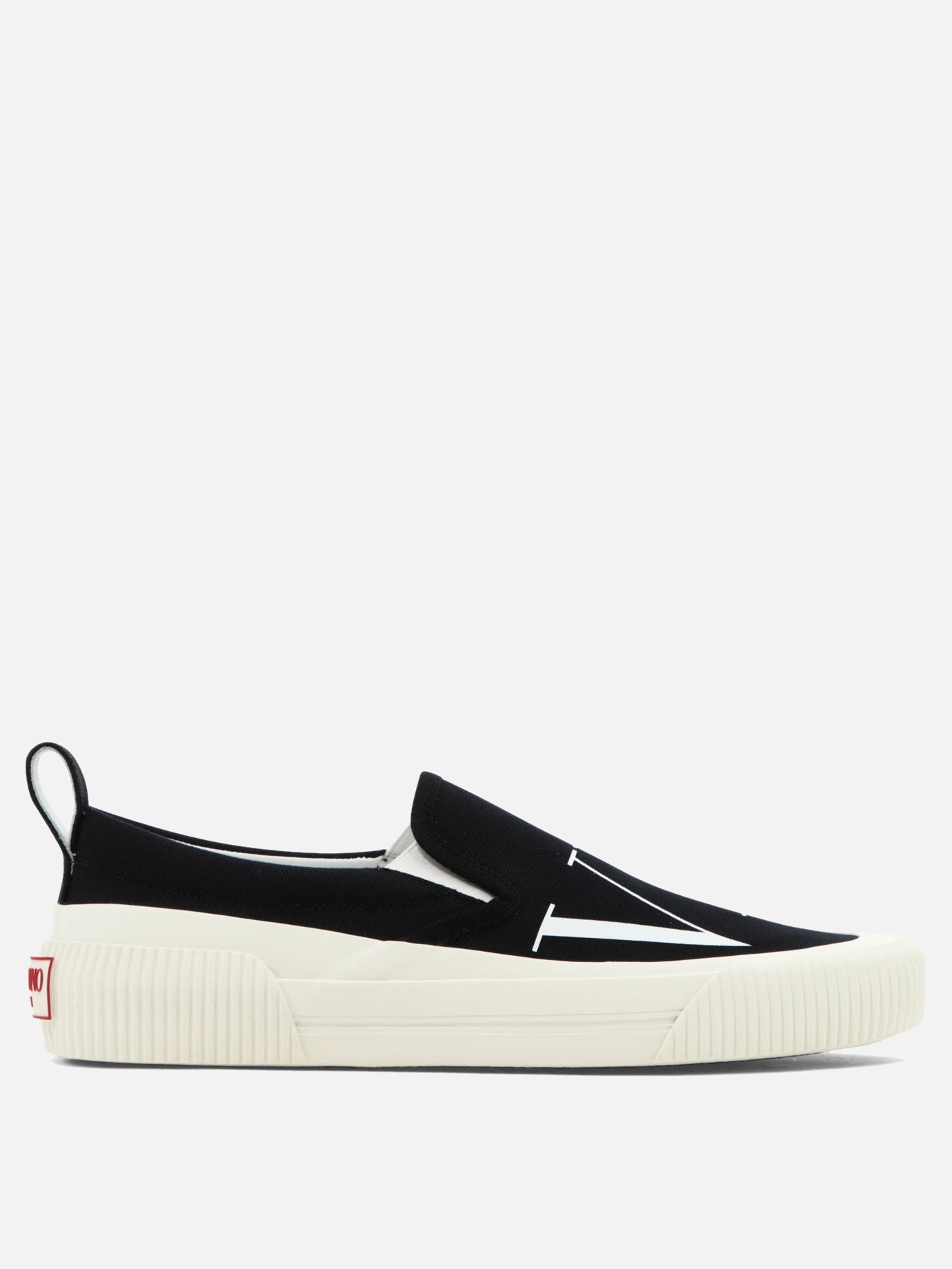 Low top sneakers 100% cotone - 100% gomma  Black - Valentino Garavani Men | PDP | VIETTI Online Store | thumbnail