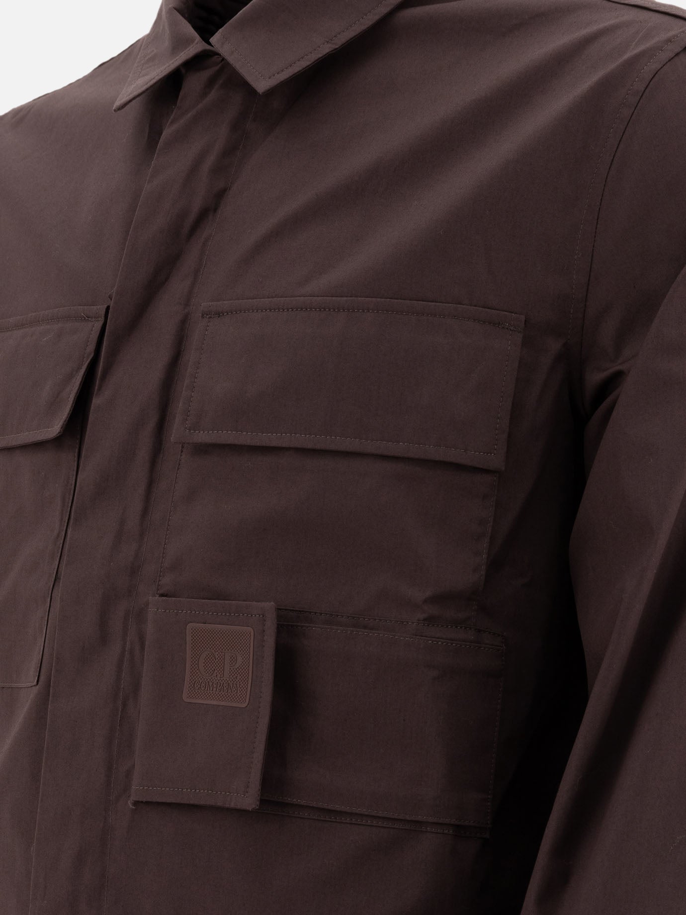 "The Metropolis Serie Utility" gabardine overshirt