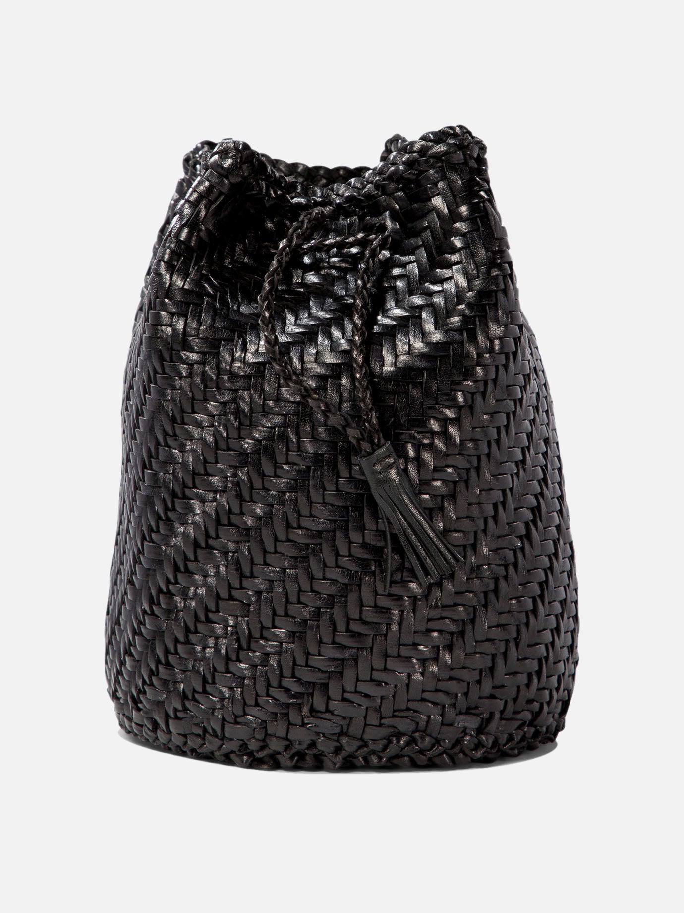 Dragon Diffusion "Pompom Double Jump" bucket bag Black