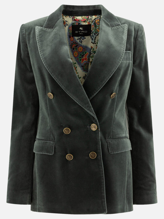 Blazers Solid colour  Grey - Etro Women | PLP | VIETTI Online Store 
