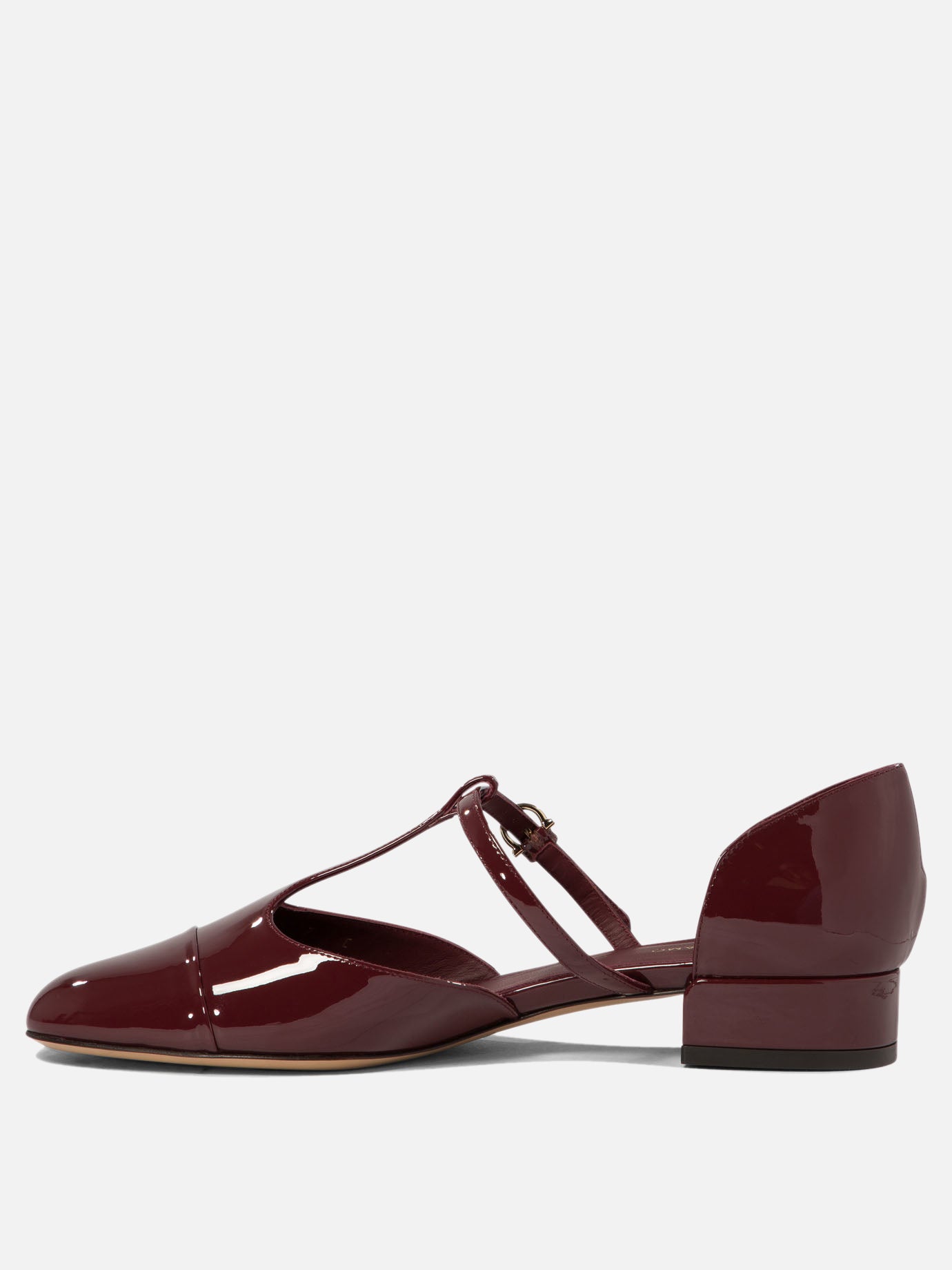 Ferragamo "Linette" Mary Jane flats Bordeaux