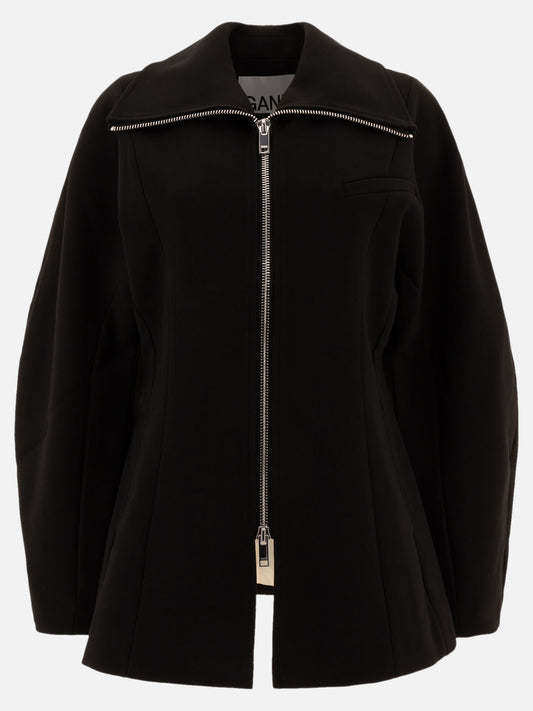 Blazers Solid colour  Black - Ganni Women | PLP | VIETTI Online Store 
