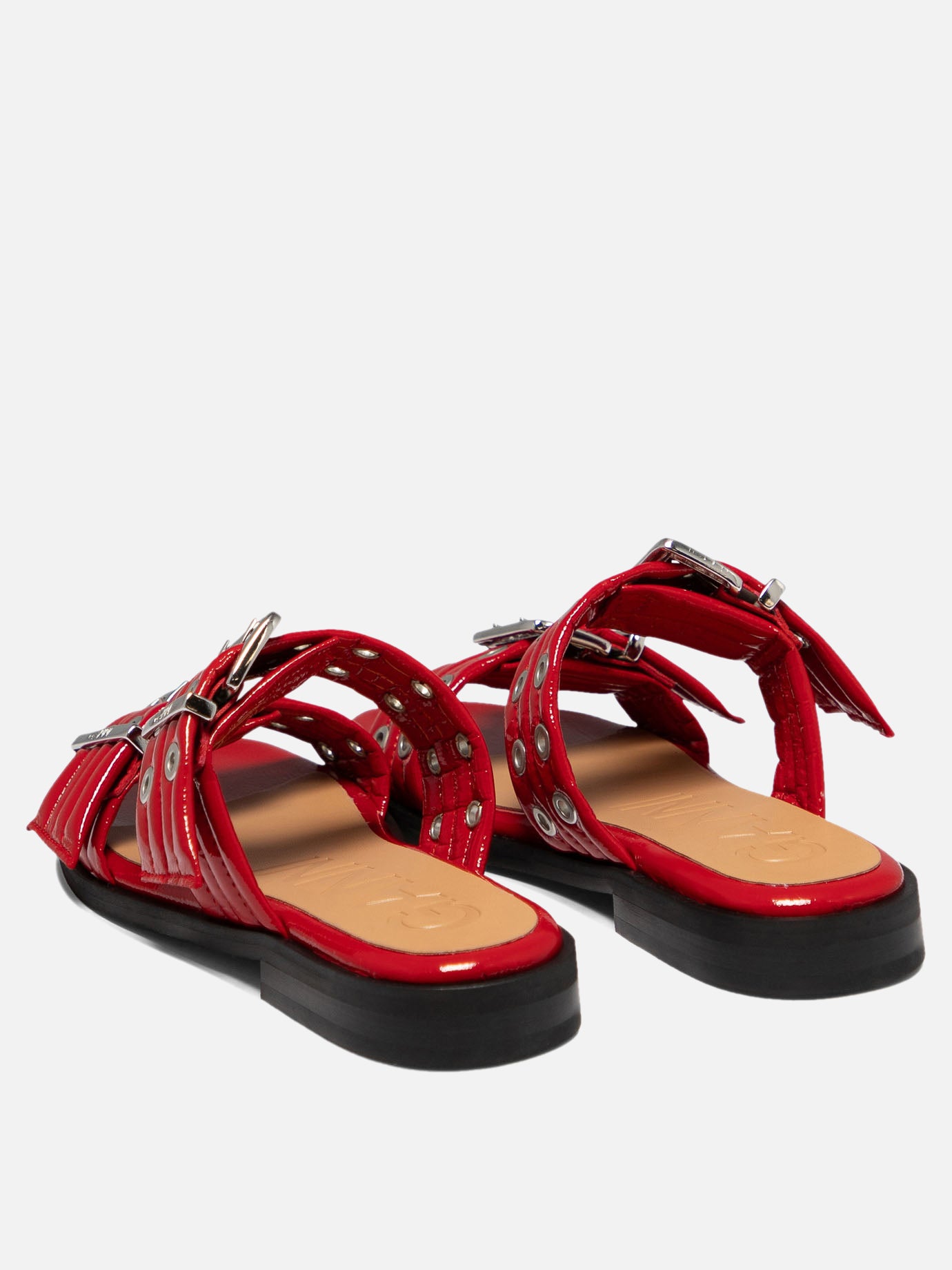 "Buckle Two-Strap" sandals