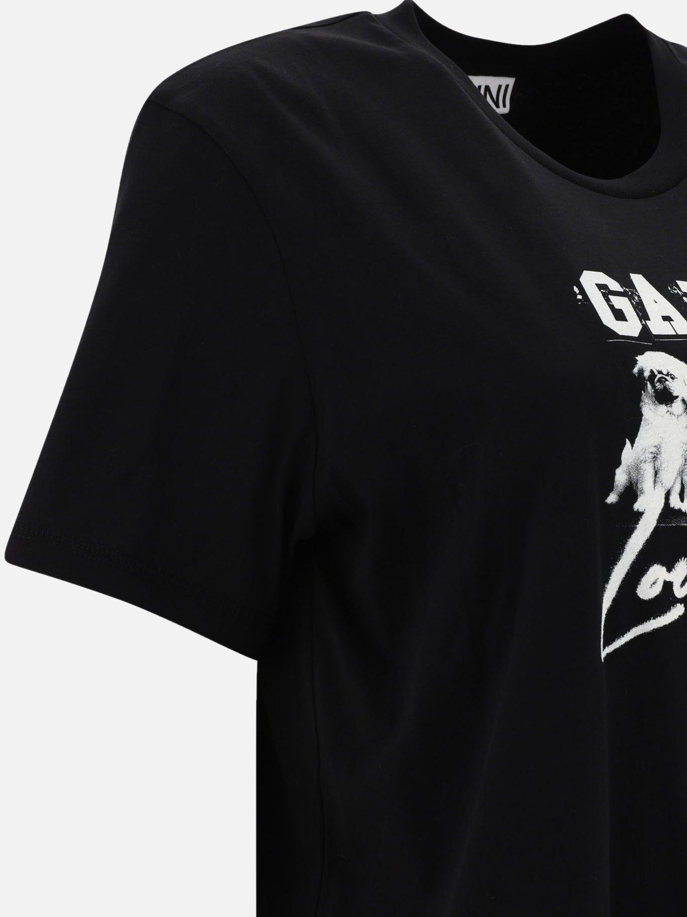 Ganni "Puppy Love" t-shirt Black