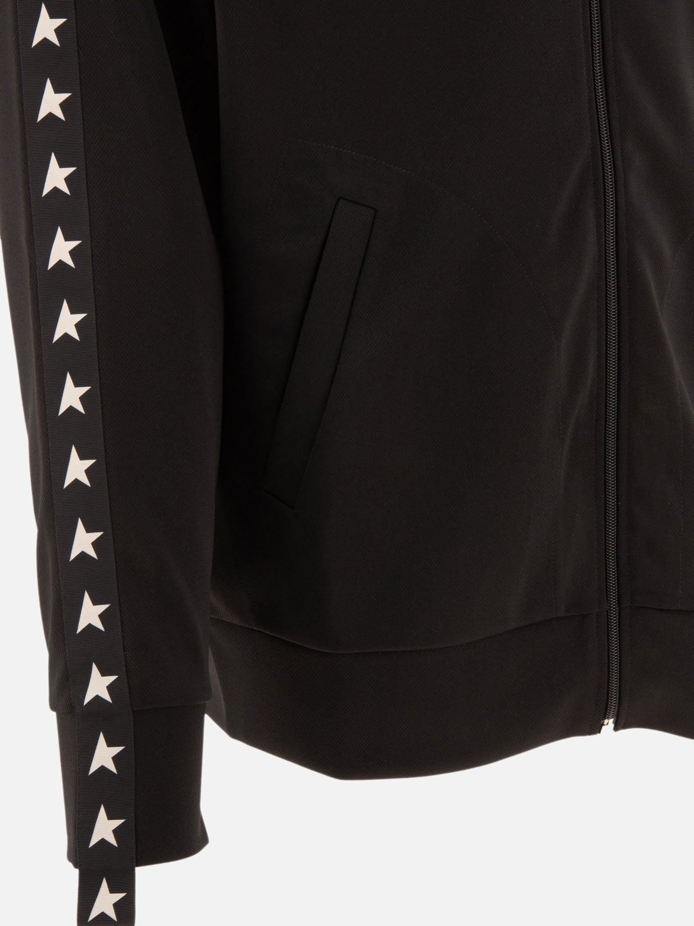 Golden Goose Sweatshirt with side bands Black