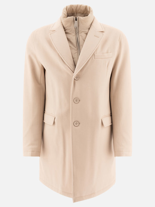 Long coats Solid colour  Beige - Herno Men | PLP | VIETTI Online Store 
