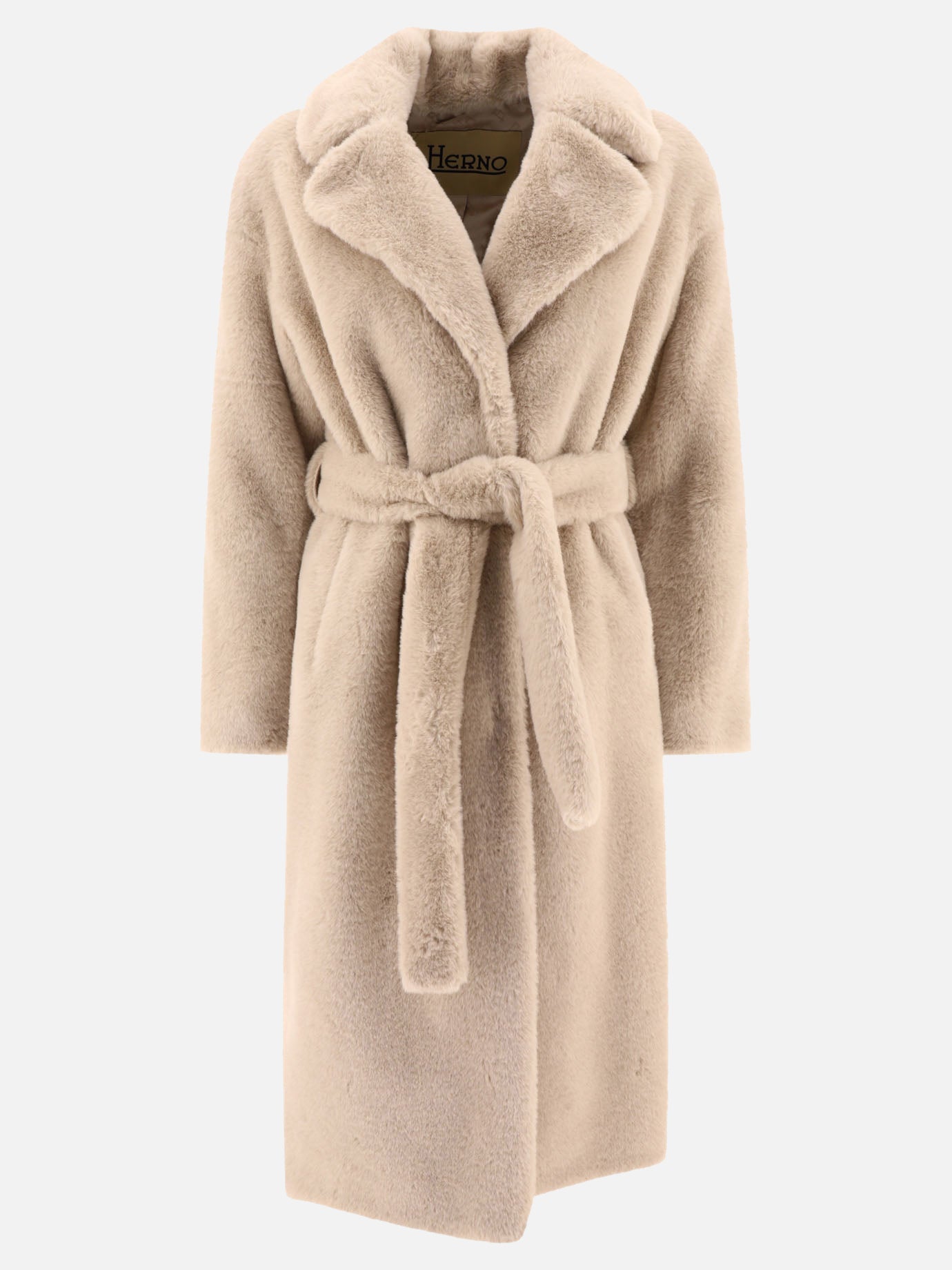 Long coats Solid colour  Beige - Herno Women | PDP | VIETTI Online Store | thumbnail