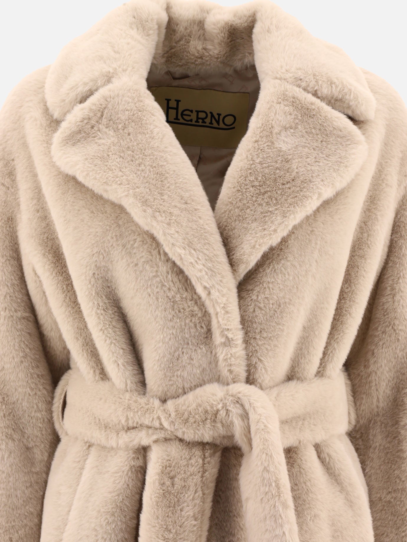 Long coats Solid colour  Beige - Herno Women | PDP | VIETTI Online Store | thumbnail_3