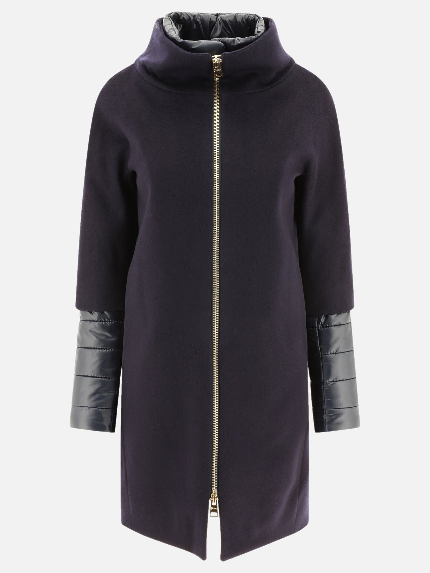 Long coats Solid colour  Blue - Herno Women | PDP | VIETTI Online Store | thumbnail