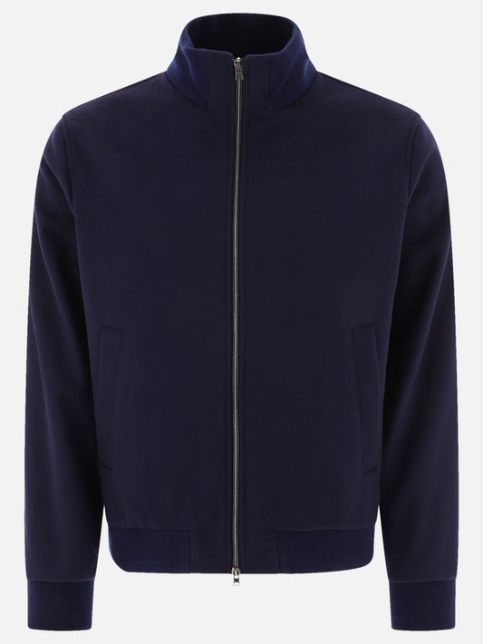 Herno "Resort" bomber jacket in soft bunny Blue