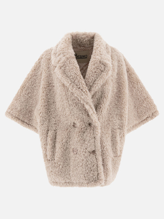 Herno Eco-fur coat Beige