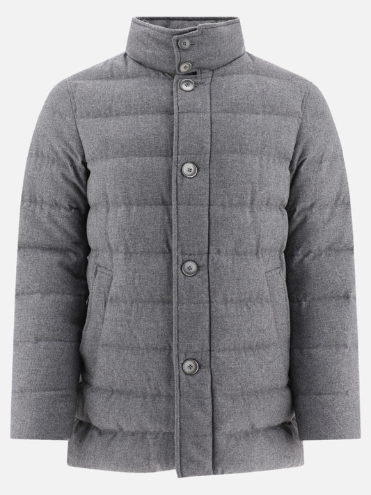 Down jackets Solid colour  Grey - Herno Men | PLP | VIETTI Online Store 
