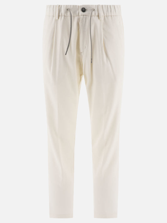 Cashmere and silk trousers