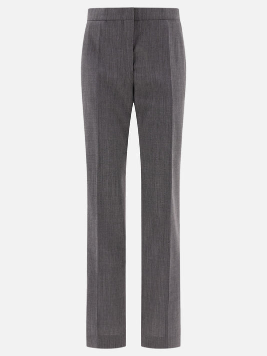 Jil Sander Tailored trousers with centre-back slit Grey