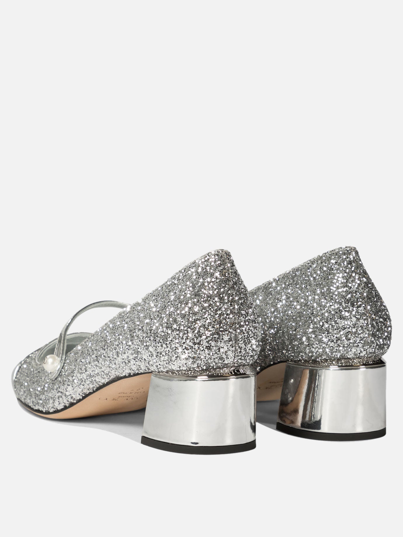 "Elisa 45" glittered pumps