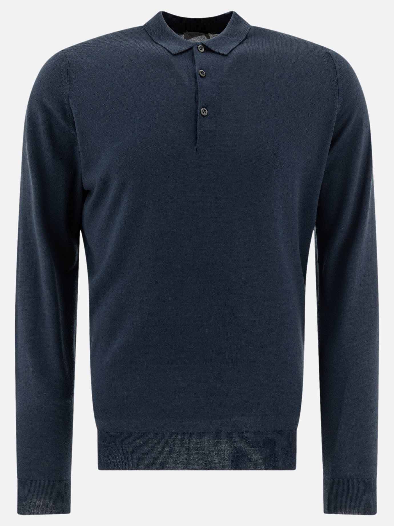 John Smedley "Belper" polo shirt Blue