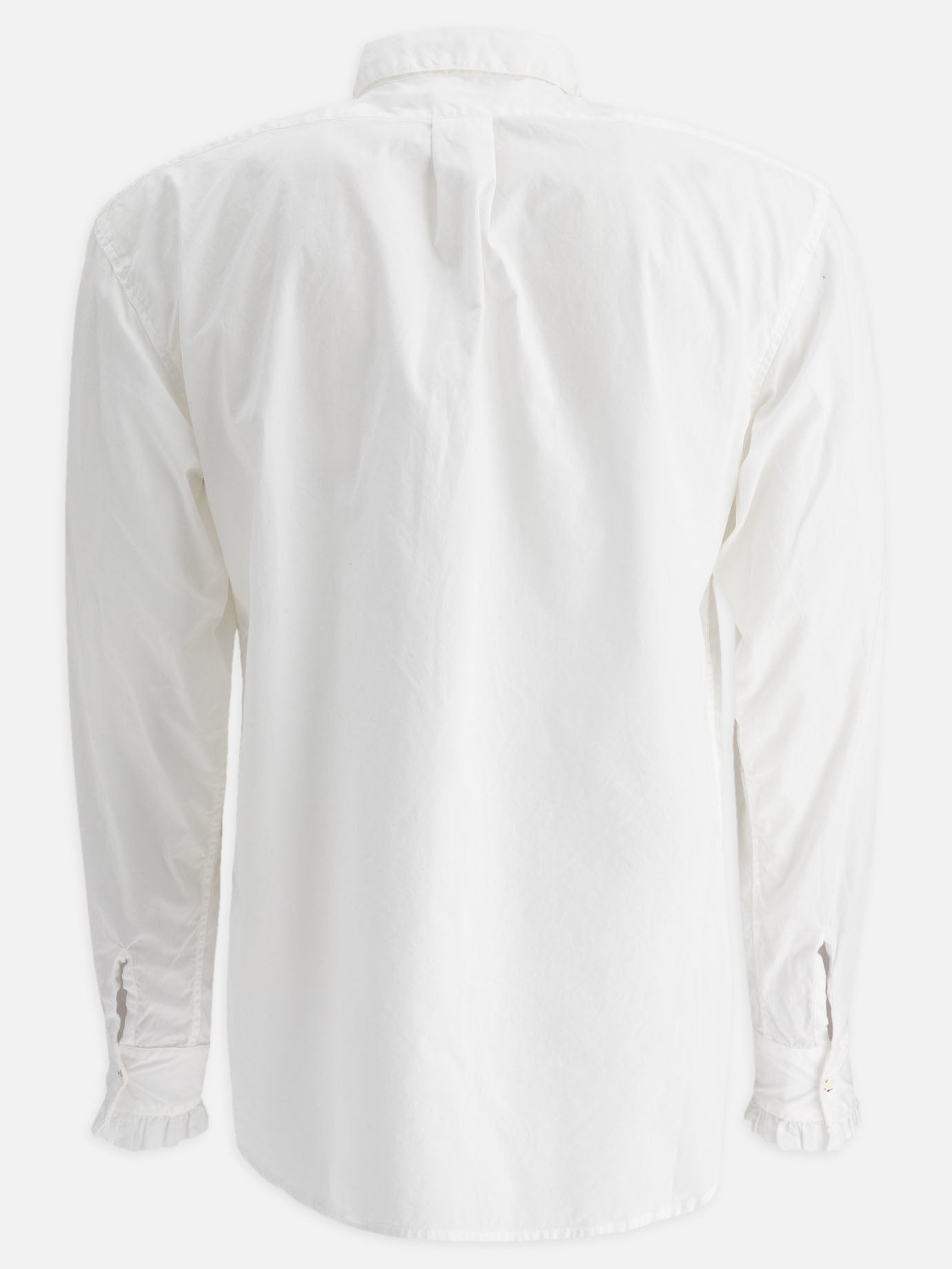 KAPITAL "Broad Frill" shirt White