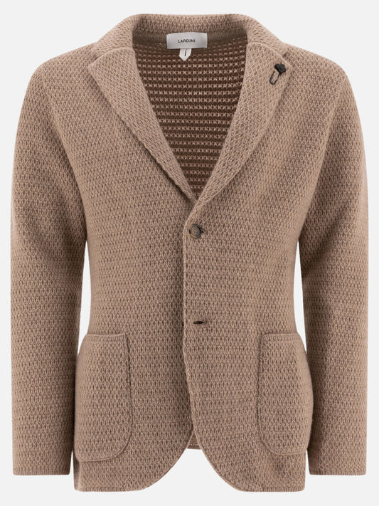 Lardini Unlined cashmere blazer Beige