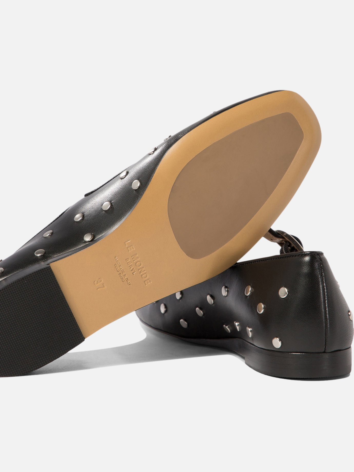 Mary Jane studded ballet flats