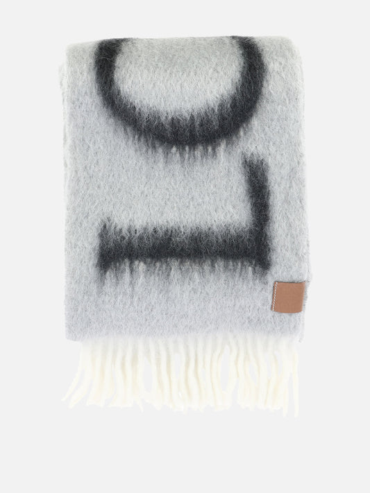 Fringed scarves 49% wool 47% mohair 4% polyamide  Grey - Loewe Men | PLP | VIETTI Online Store 
