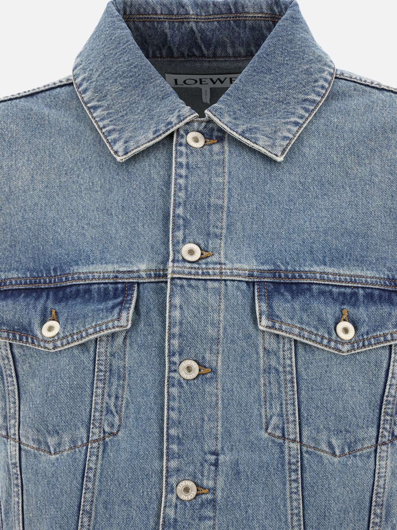 Denim jackets Solid colour  Blue - Loewe Men | PDP | VIETTI Online Store | thumbnail_3