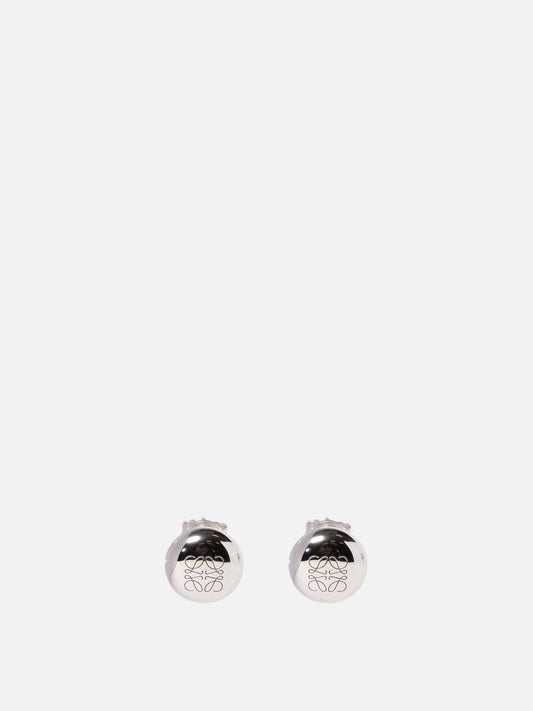 Loewe "Anagram Pebble" stud earrings in sterling silver Silver