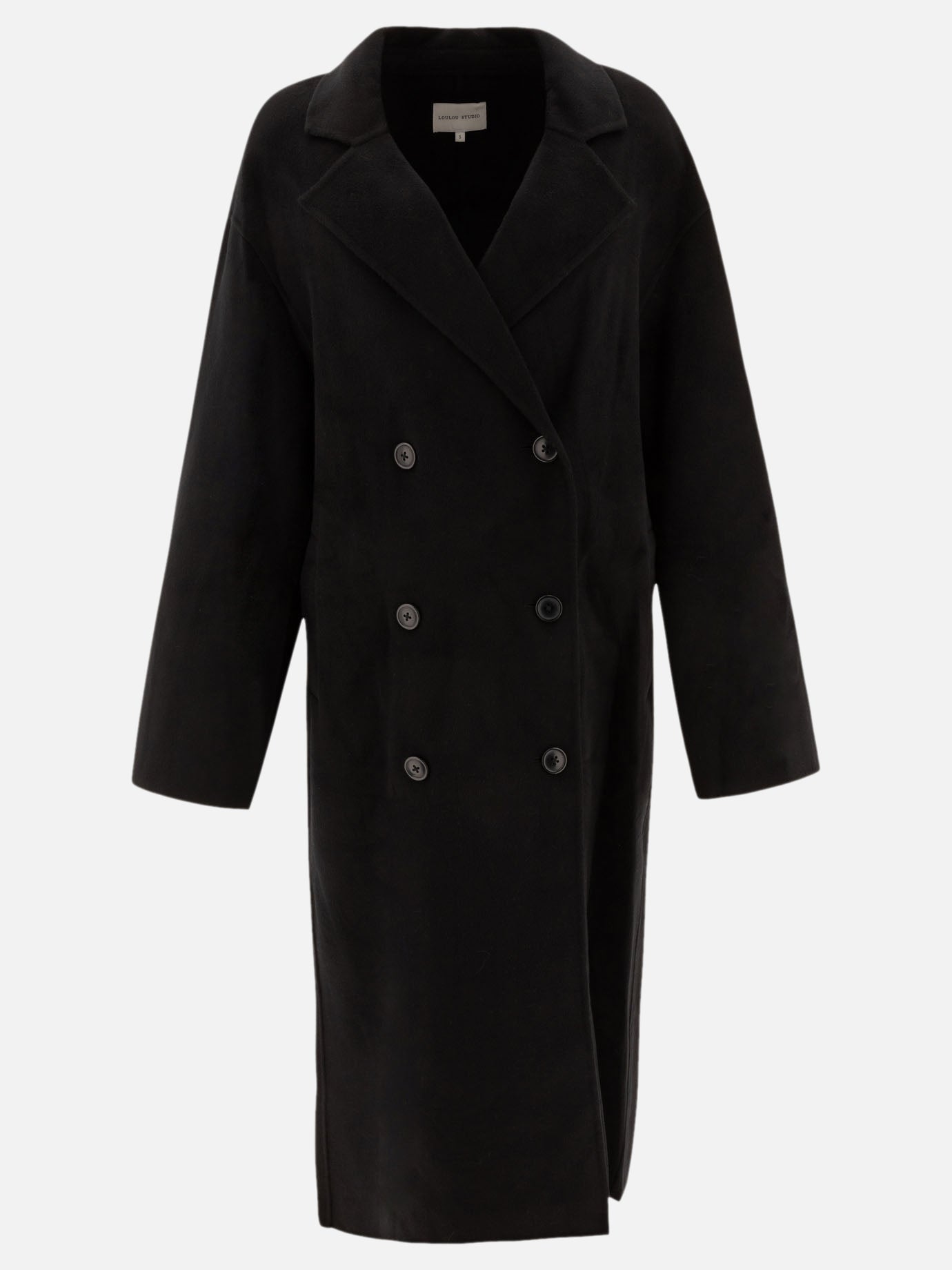 Loulou Studio "Borneo" coat Black