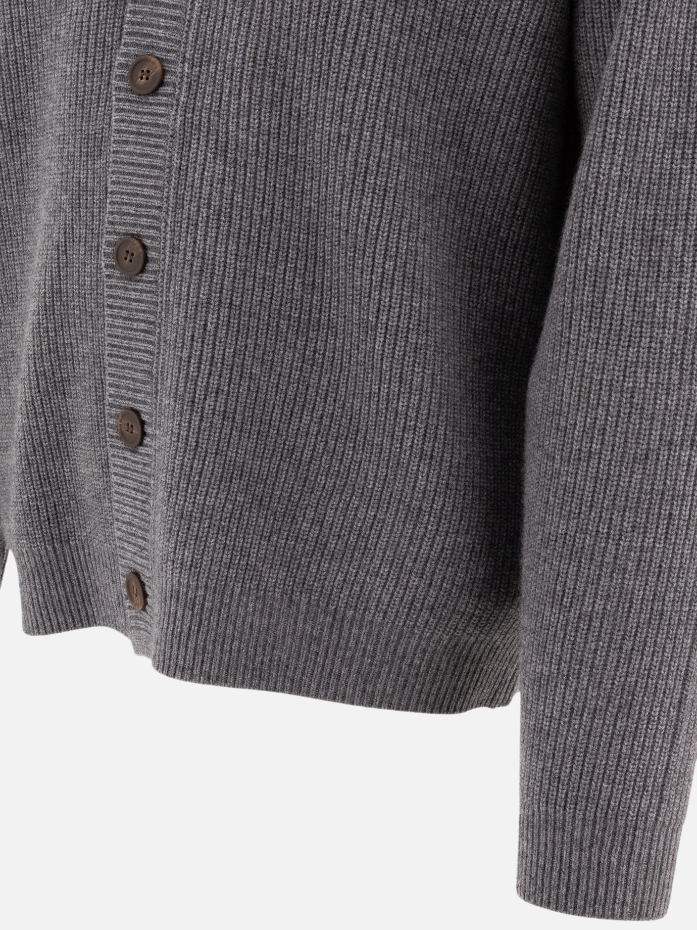 Maison Kitsuné "Bold Fox Head" cardigan Grey