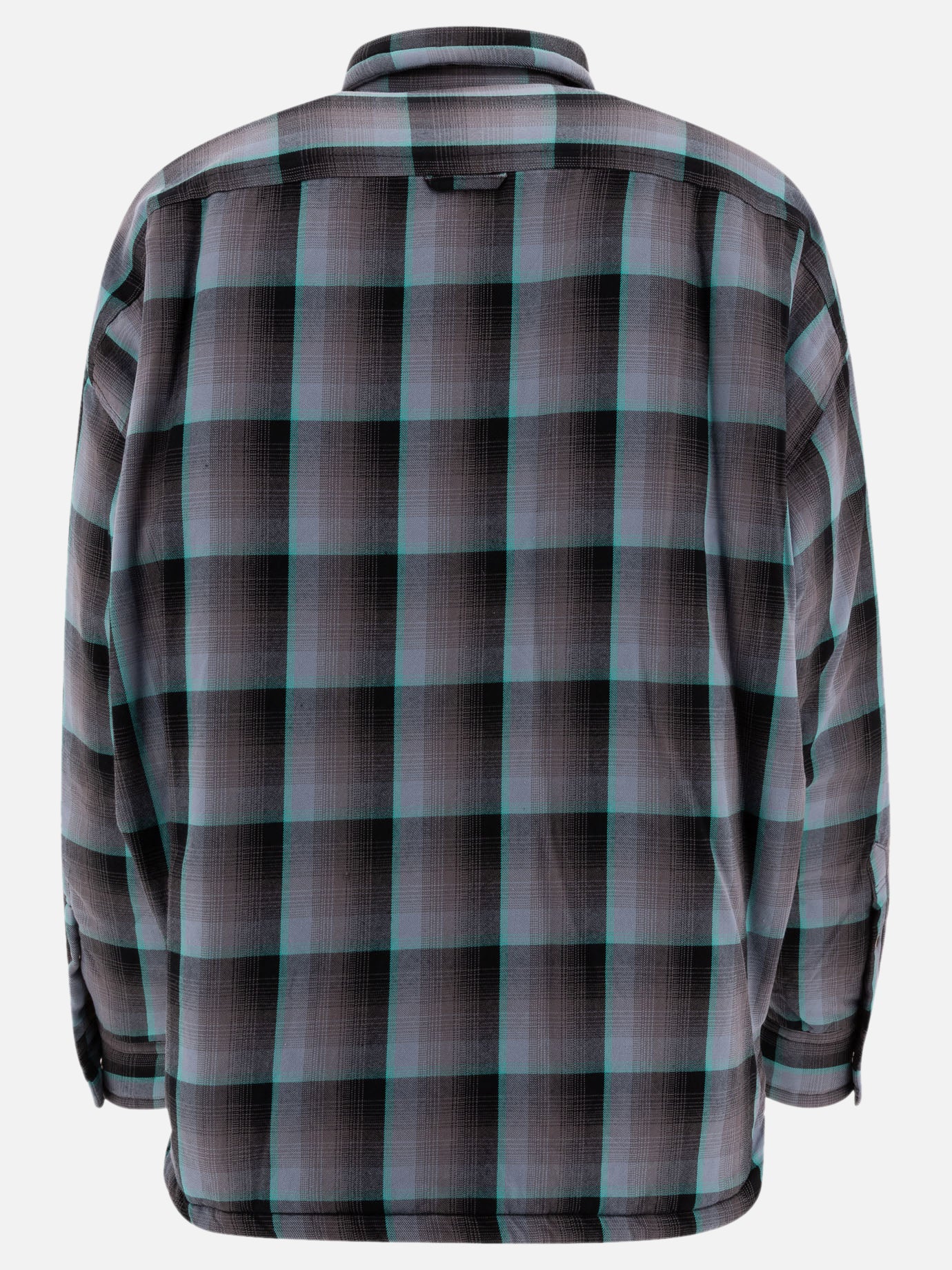 Maison Mihara Yasuhiro Padded check overshirt Grey