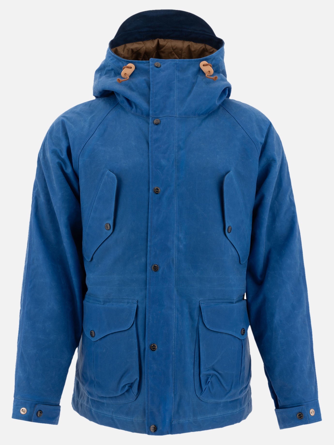 Parkas Solid colour  Blue - Manifattura Ceccarelli Men | PDP | VIETTI Online Store | thumbnail