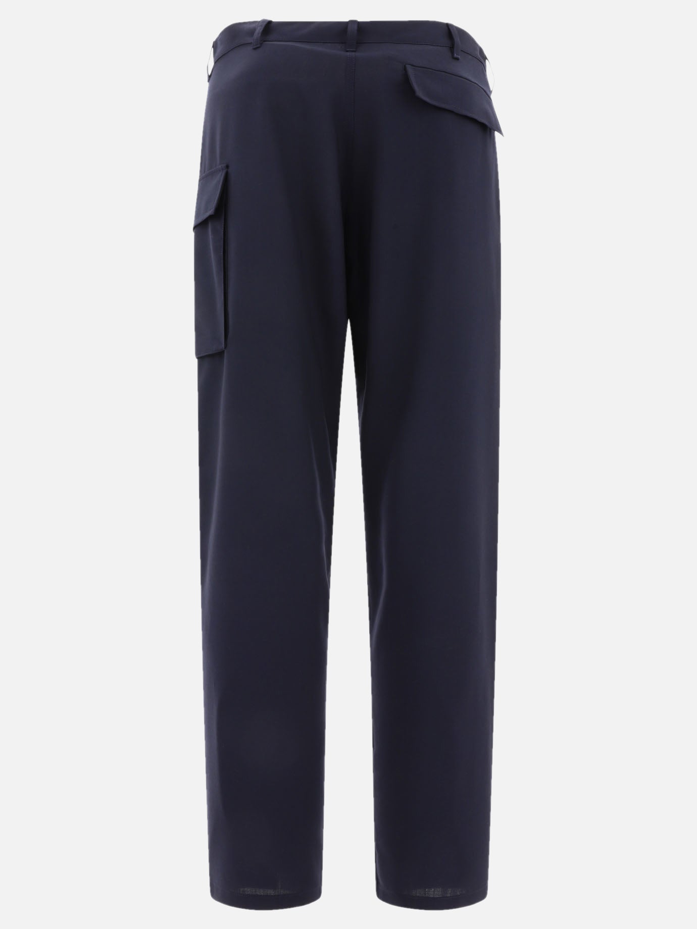 Tropical wool cargo trousers