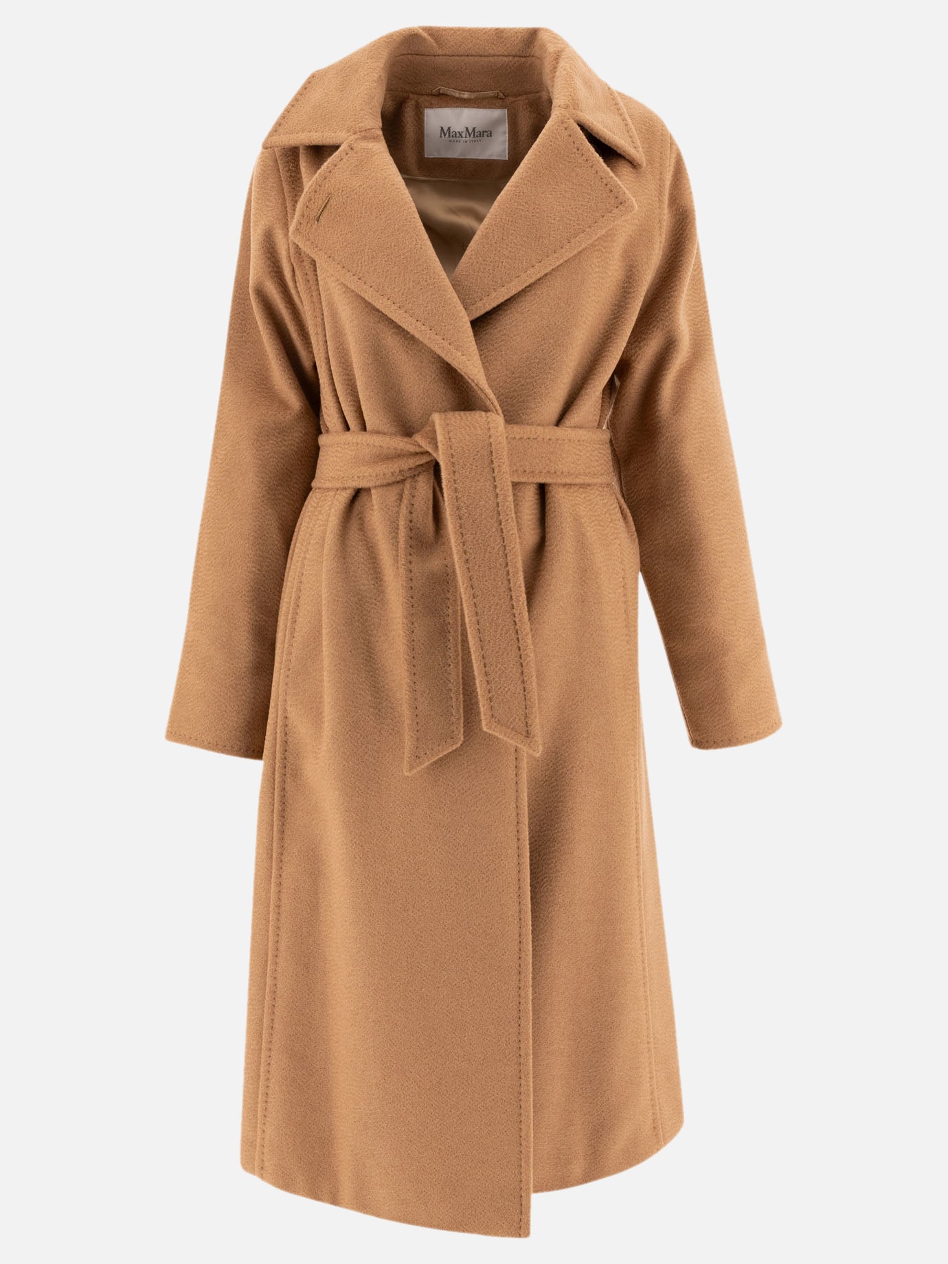 Long coats Solid colour  Beige - Max Mara Women | PDP | VIETTI Online Store | thumbnail