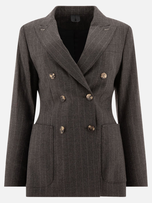 Max Mara "Maracas" pinstriped blazer Grey