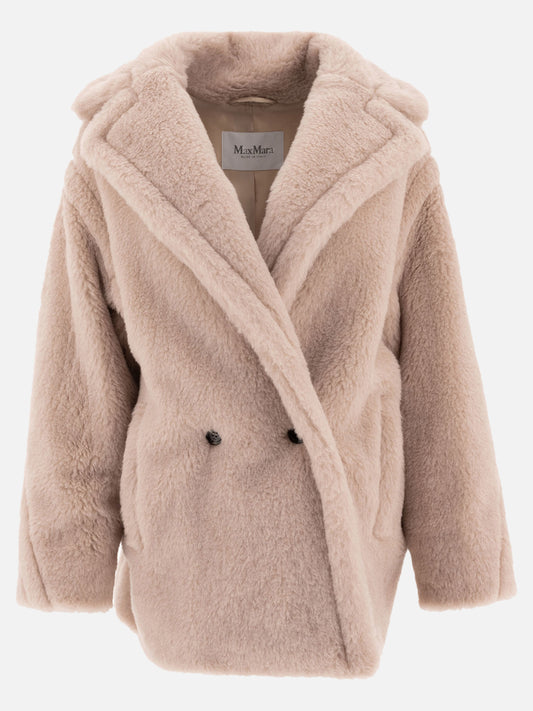 Max Mara Alpaca and wool "Teddy Bear Icon" short coat Beige