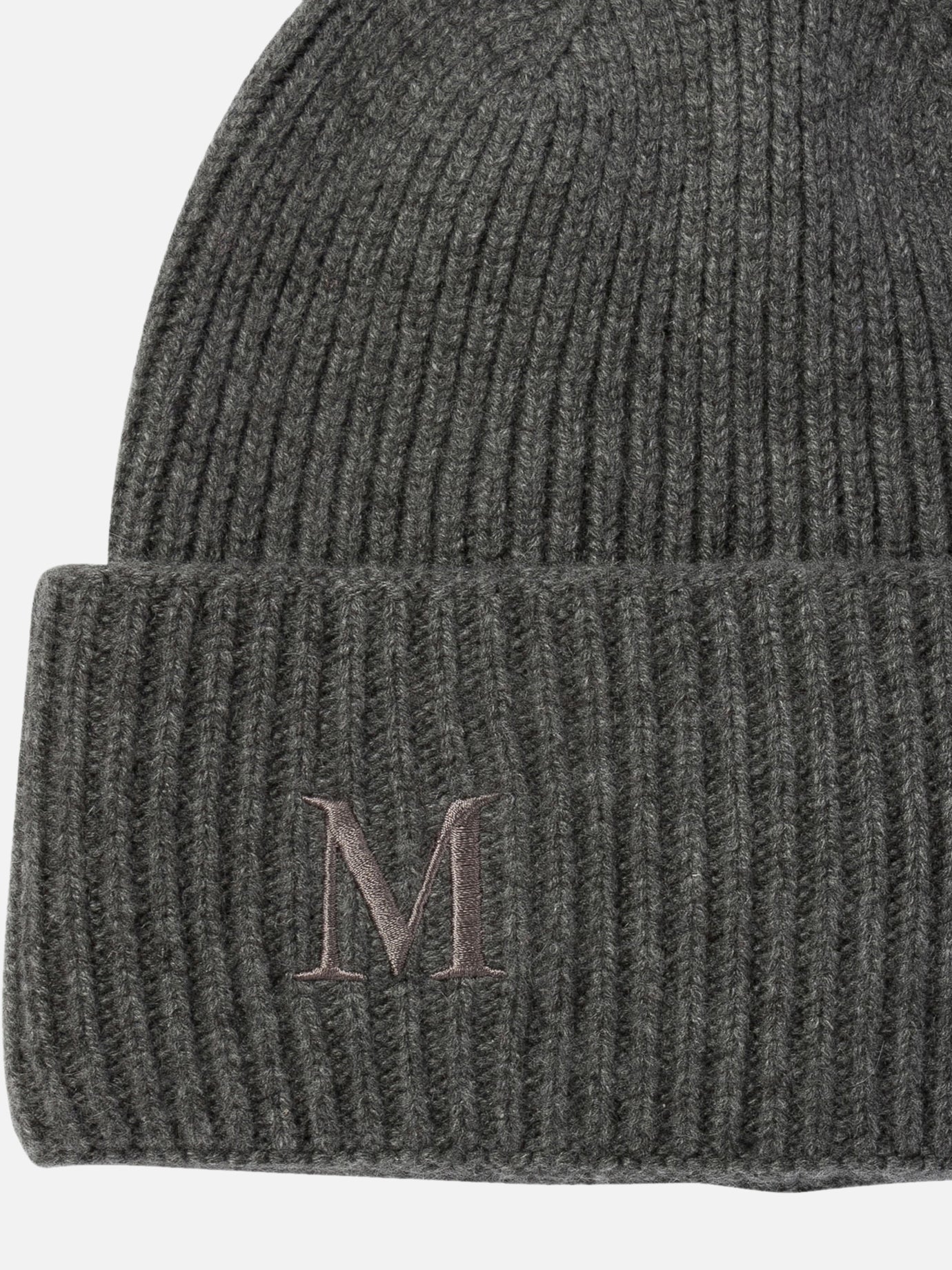 Max Mara Ribbed cashmere beanie Grey