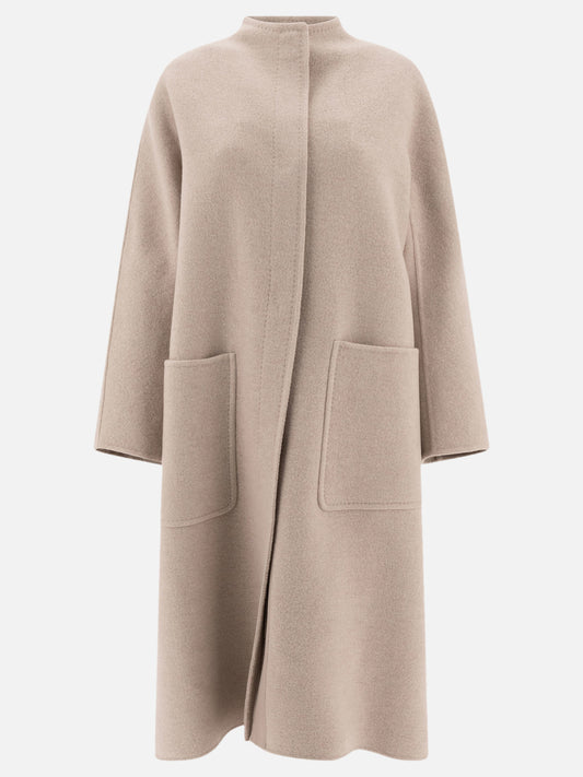 Max Mara Atelier Flared double cashmere coat Beige