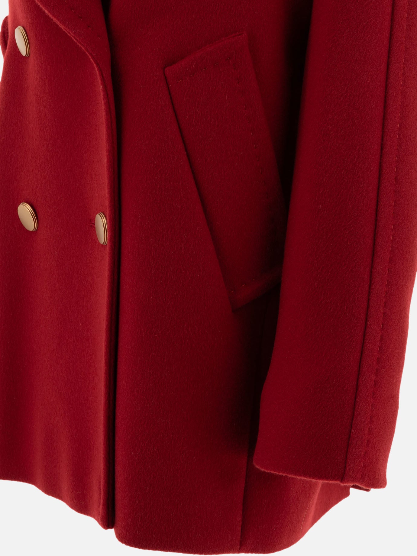 Max Mara Atelier Double cashmere coat Red