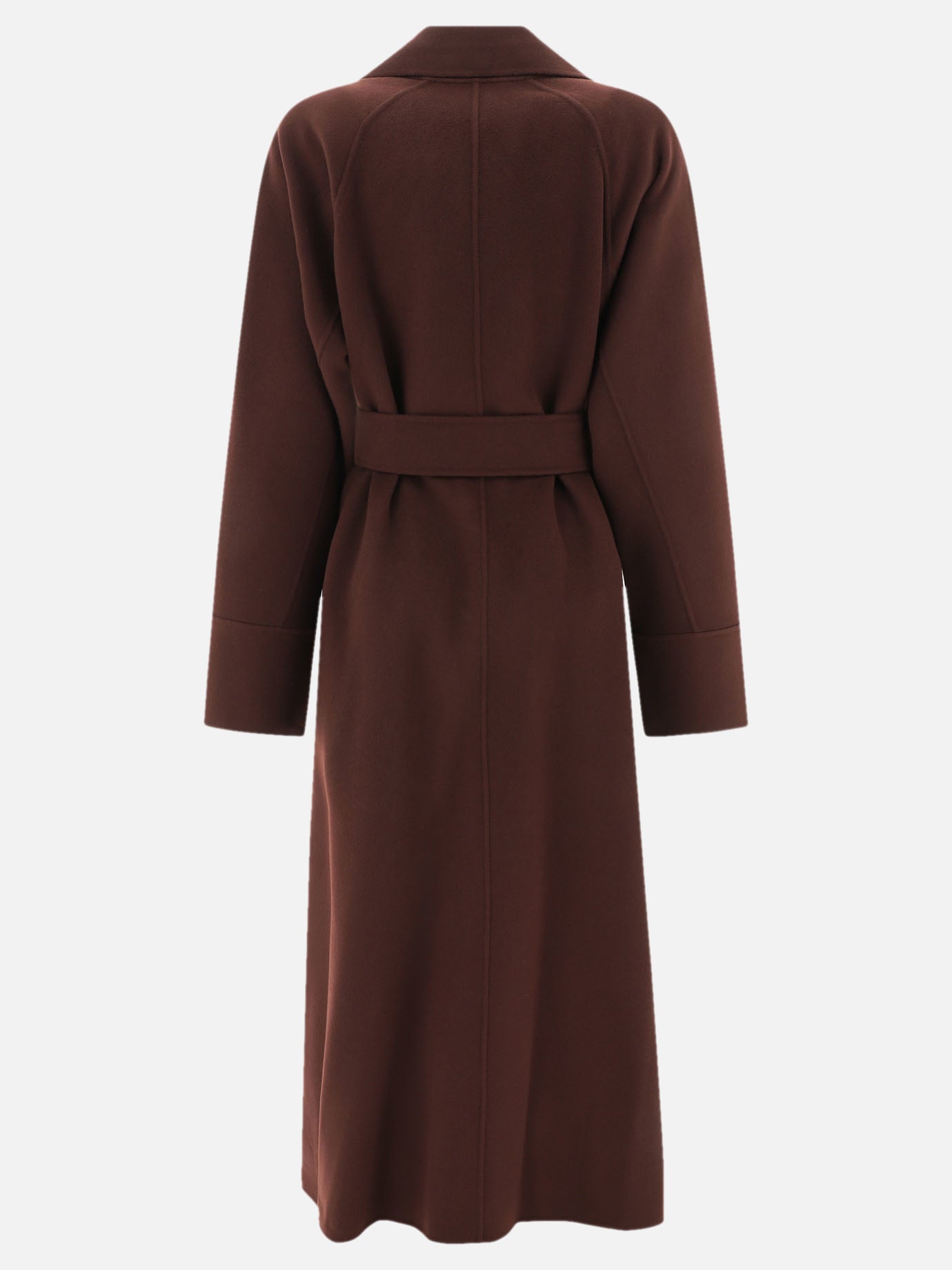 "Agata" wool belted long coat