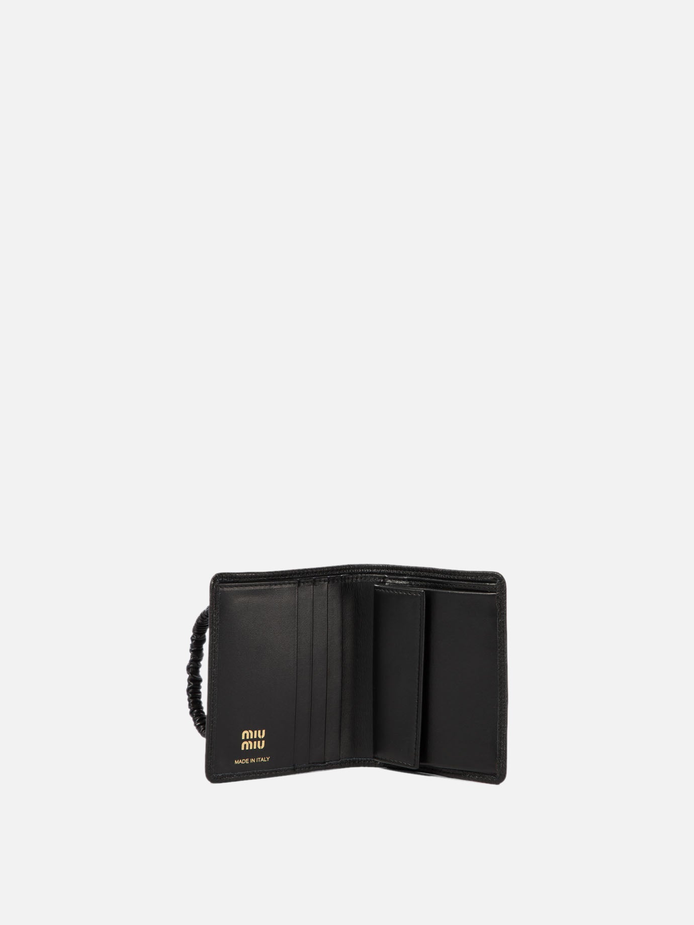 Miu Miu Wallet with logo Black