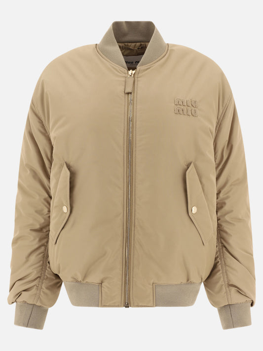 Bomber jacket with logo