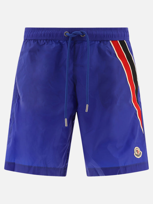 Tricolour trim swim shorts