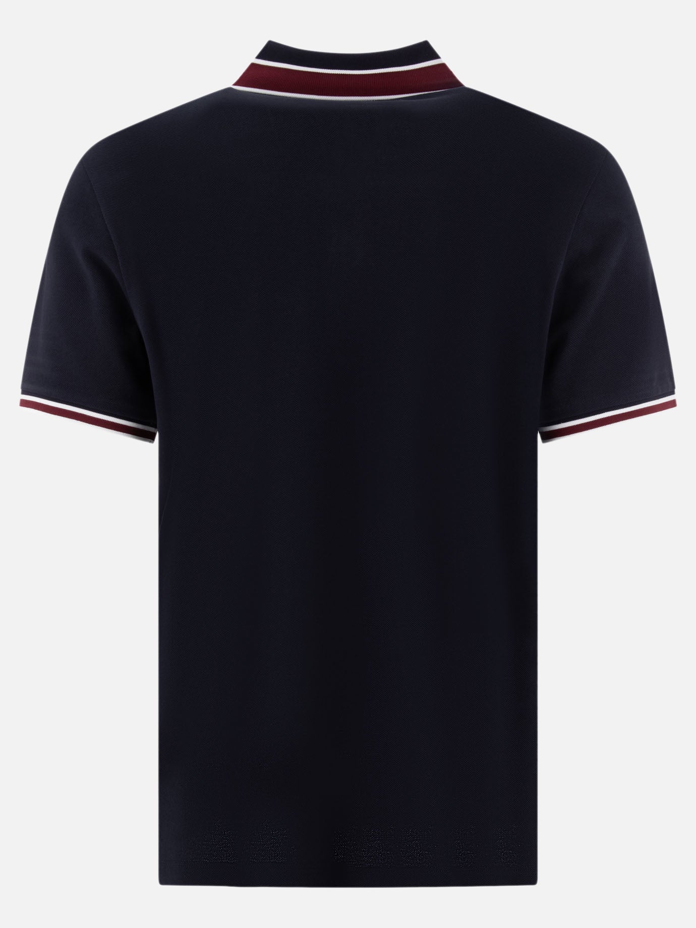 Moncler Polo shirt with patch logo Blue