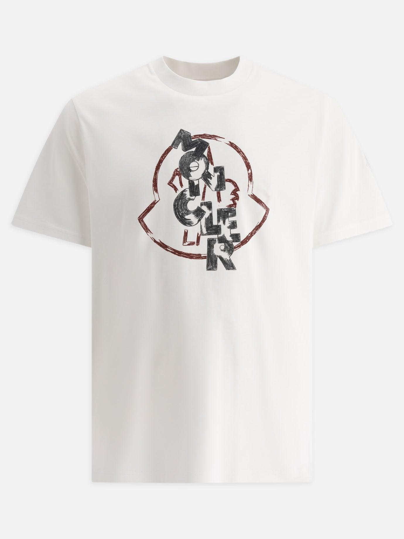 Moncler T-shirt with logo print White