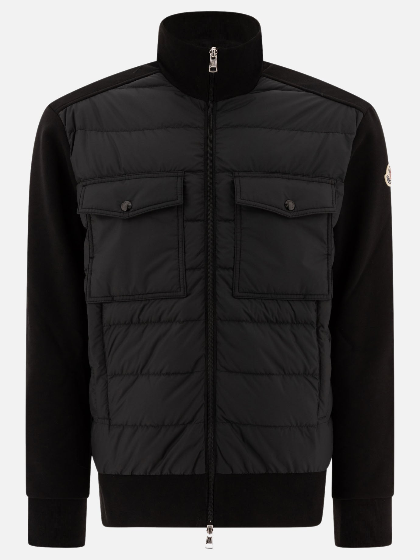 Moncler Quilted jacket with pockets Black