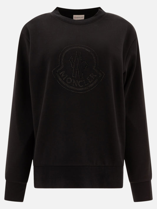 Logo sweatshirt with crystals