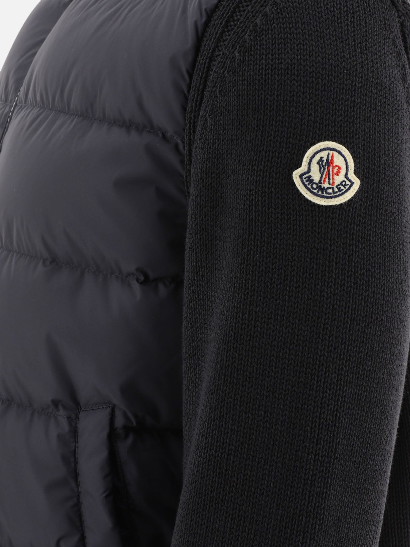 Down jackets Solid colour  Blue - Moncler Men | PDP | VIETTI Online Store | Zoom-Modal_4
